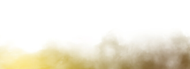 Colorful smoke steam isolated transparent background. Fog and mist effect for text or space