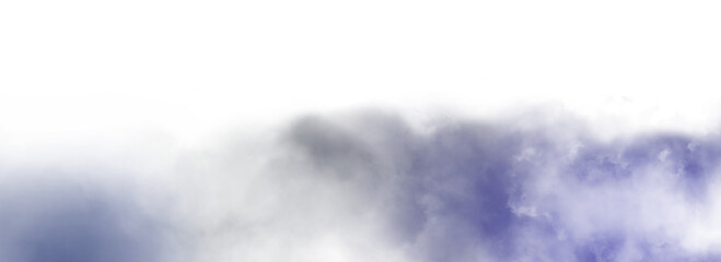 Colorful smoke steam isolated transparent background. Fog and mist effect for text or space