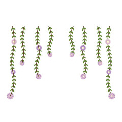 Dangling Flowers Illustration