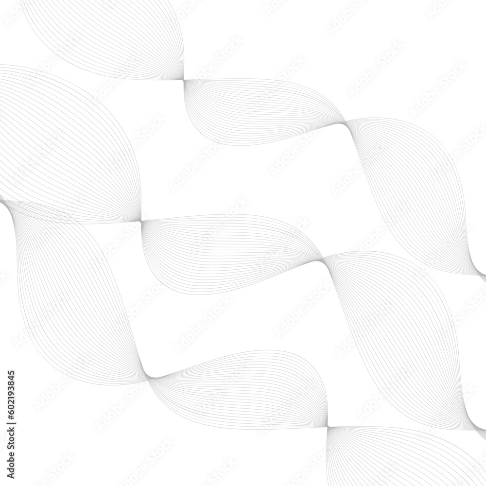 Poster abstract geometric thin line wavy pattern art.