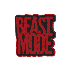 BEAST MODE decorative modern typography design