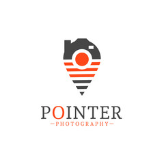 vector graphic design, photography point pin logo design