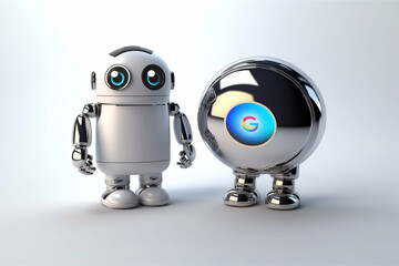 robot with a microphone