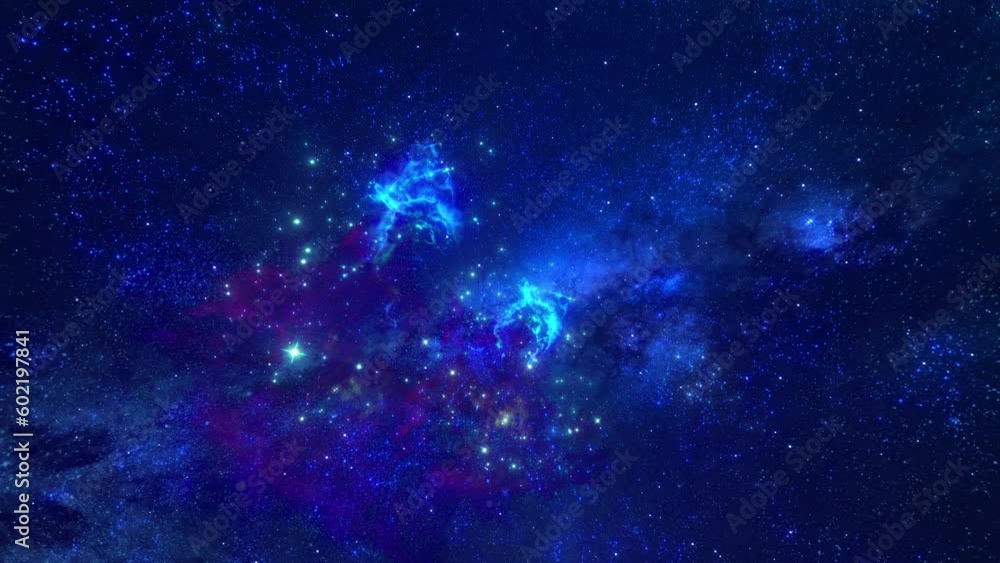 Wall mural nebula with universe space background.