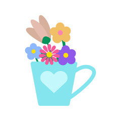 decorative beautiful floral natural flower vector illustration