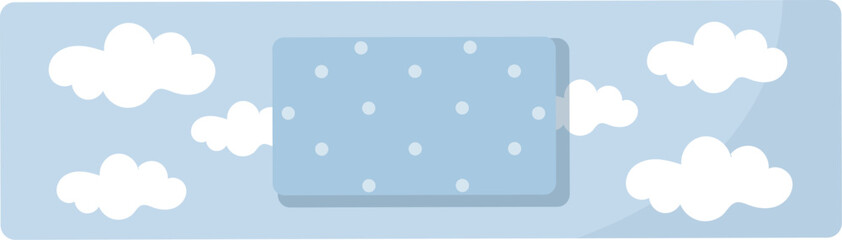 Kids Medical Plaster With Clouds