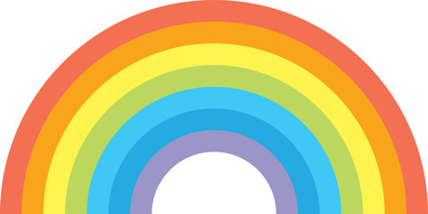 Obraz premium カラフルな虹のイラスト