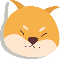 Shiba Inu Dog Head