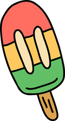 popsicle hand draw
