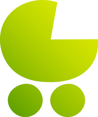 Baby Carriage Gradient Icon