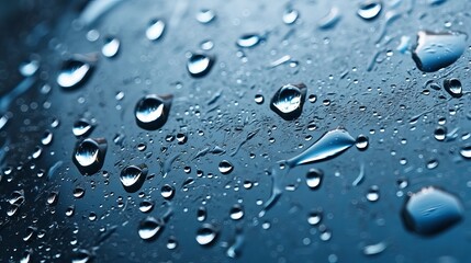 damp moistened glass with water beads closeup like surface or foundation. Creative resource, AI Generated