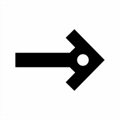 Right arrow sign with unique concept.