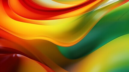 marvelous energized color turn establishment, inventive sensible establishment with orange, yellow and green for presentation. Creative resource, AI Generated