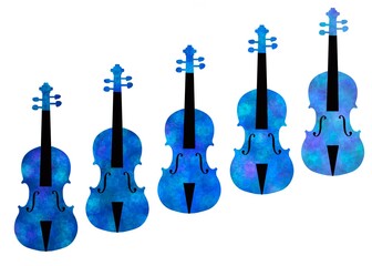 Naklejka premium violin 10