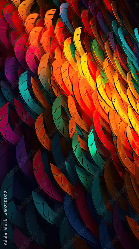 Poster abstract geometric backgrounds full color generative ai
