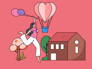 Holiday travel travel characters internet background vector hand drawn illustration
