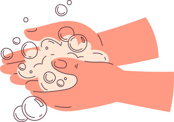 Washing Hands With Soap