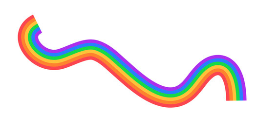 abstract rainbow wave