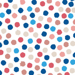 Colored polka dots pattern