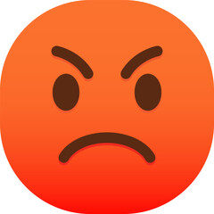 angry emoticon face icon