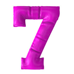 Number With Font 3D Render