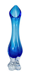 ClueDecorative custom trumpet-style Glass Vase isolated on a transparent background. PNG image for Graphics and Craft artwork.