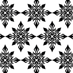 geometric cool abstract floral pattern