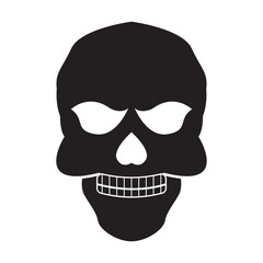 Skull icon,logo illustration design template.