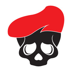 Skull icon,logo illustration design template.