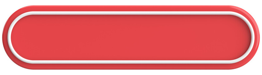 3D button. Empty button. 3D illustration.