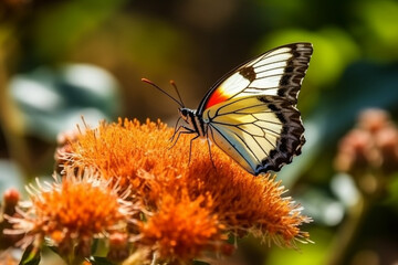 butterfly on flower Ai generative