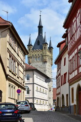 traditional half-timbered houses in village Bad Wimpfen in Germany