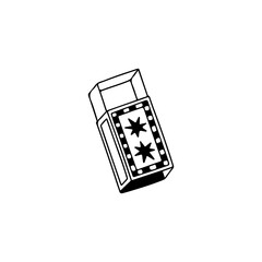 vector illustration of a matchbox