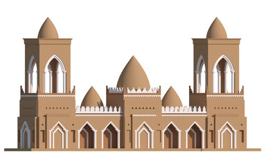 desert mud palace in Saudi Arabia 