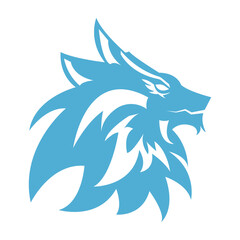 wolf icon illustration vector