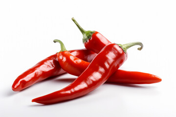 唐辛子　白背景　AI生成画像　ジェネレーティブAI