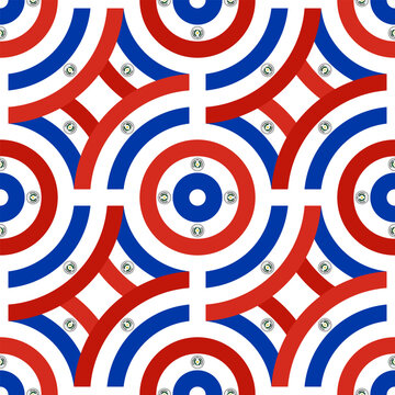 paraguay flag pattern. motif background. vector illustration
