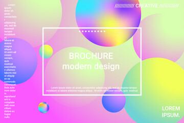 Abstract geometric texture. 3d ball shape gradients for decoration design.