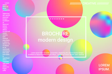 Abstract geometric texture. 3d ball shape gradients for decoration design.