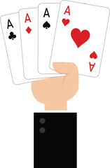 Poker vector image or clipart