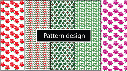 Abstract stylized flowers as wallpaper background panorama