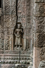 Fototapeta na wymiar Banteay Samré temple, is a temple at Angkor showcases the unity of Hinduism and Buddhism located on Siem Reap, Cambodia