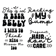 Pregnancy T-Shirt Design Bundle 