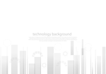Fototapeta premium Abstract of black and white geometric line and square bar connection engineering technology concept, vector background