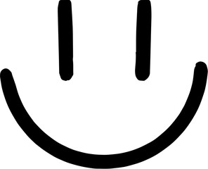 smile,black line