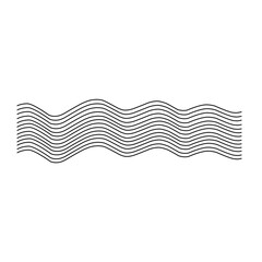 Abstract wave element for design