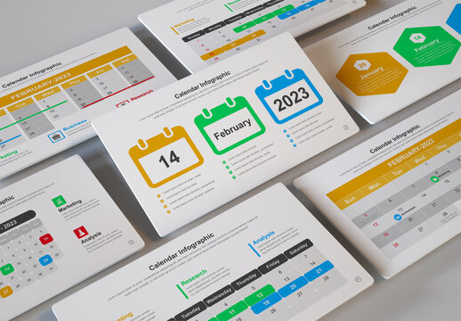 Calendar Page Infographic Layout