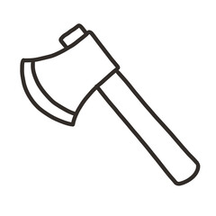 Outline axe camping elements 