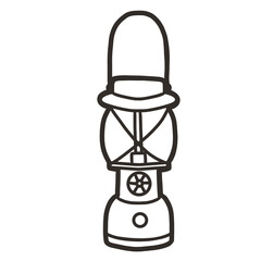 Outline lamp camping elements 