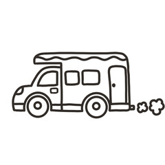 truck isolated on white